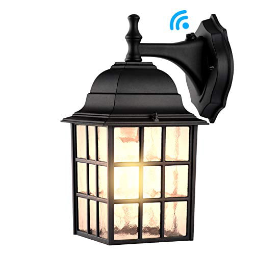Exterior Light Outdoor Solar LED Wall Fixture Lantern Lamp Sconce Patio Lighting 